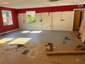 Work in progress. Lindner Prater refurbishment