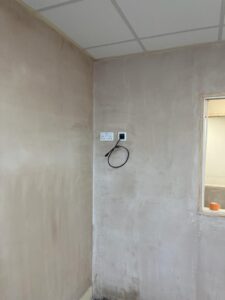 Plastered walls