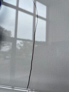 Cracks in walls before work begins