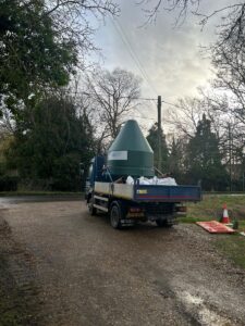 Treatment plant arriving