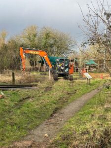 Excavation works underway