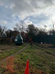 Excavation works underway