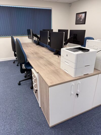 Detail shot of finishes and furniture used in the KWL refurbishment