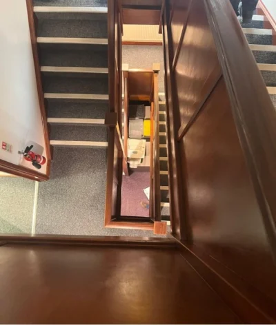 Stairwell before