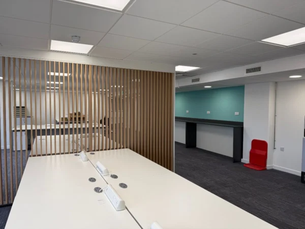 Office with divider. Atwell's Solicitors.